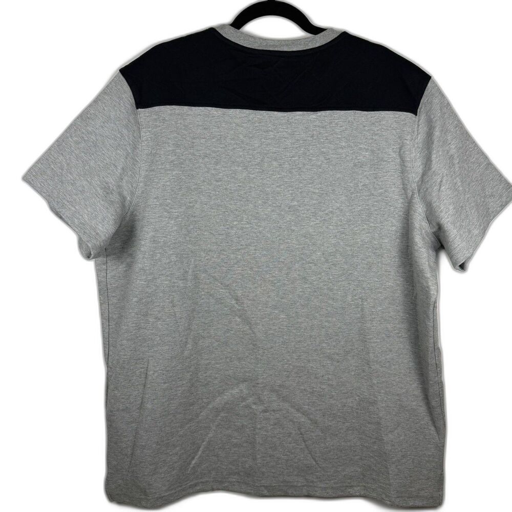 Mossimo Supply Colorblock T-Shirt Men’s 2XL Blue Gray Quilted Crew Neck Casual - Picture 2 of 7
